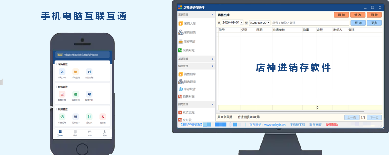 店神进销存系统架构图：多端客户端、统一安全网关与分层服务端